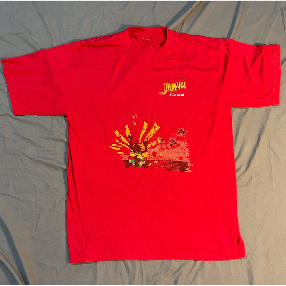 Carnival Cruise Jamaica Tourist Souvenir Rastafarian T-Shirt Large